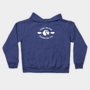 Long Island Paddling Co White Lettering Kids Hoodie